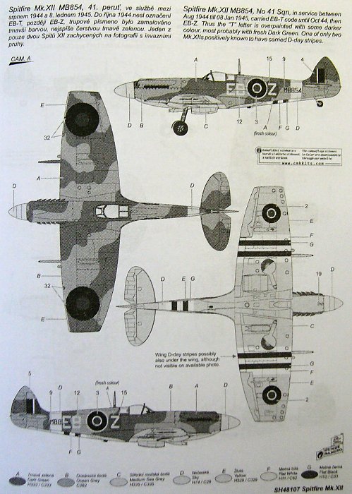 1 48 Supermarine Spitfire Mk XII 1 48 Aircraft Scale Models