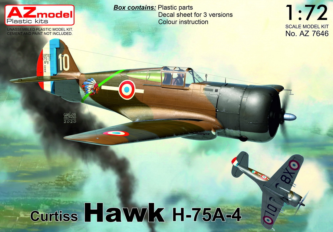 1/72 Curtiss Hawk H-75A-4 - 1/72 aircraft plastic or resin kit