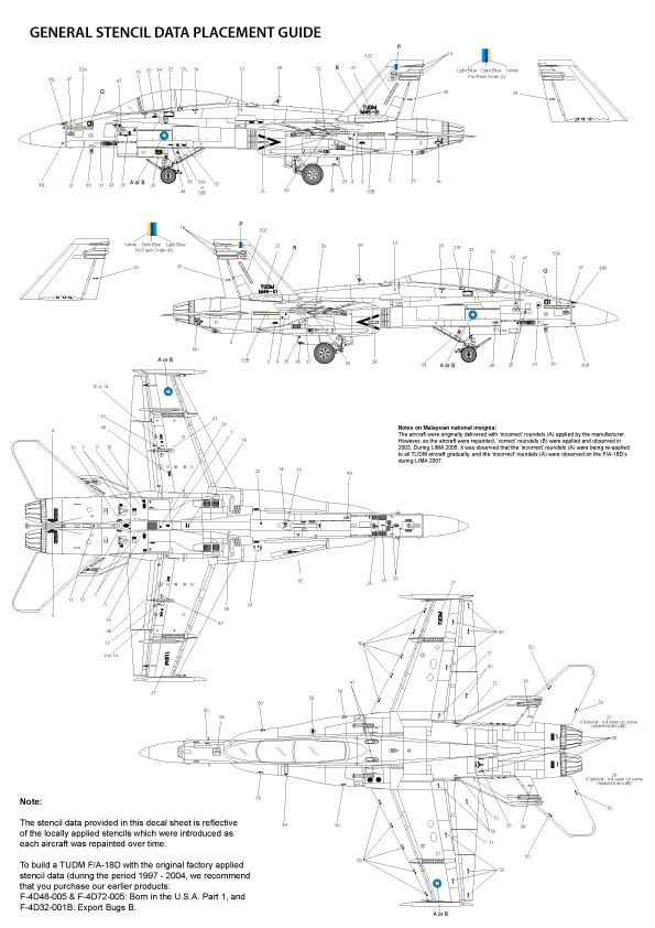 1/48 Boeing F/A-18D Hornets 20 years Royal Malaysian Air Force - 1/48 ...