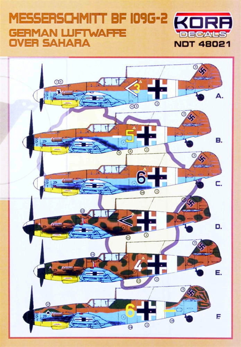 1 48 Messerschmitt Bf 109g 2 Luftwaffe Over Sahara 1 48 Aircraft Mask