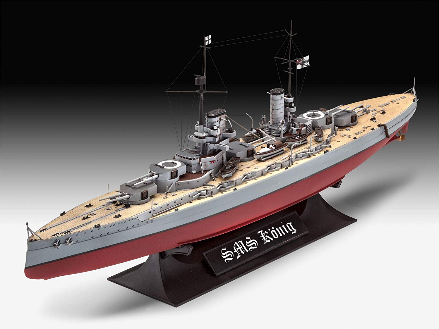 1/700 Konig class WWI German Battleship - Boats scale models 1/700