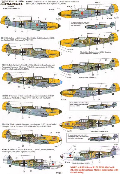 1/72 Battle of Britain 70th Anniversary 2010 Luftwaffe - 1/72 aircraft ...