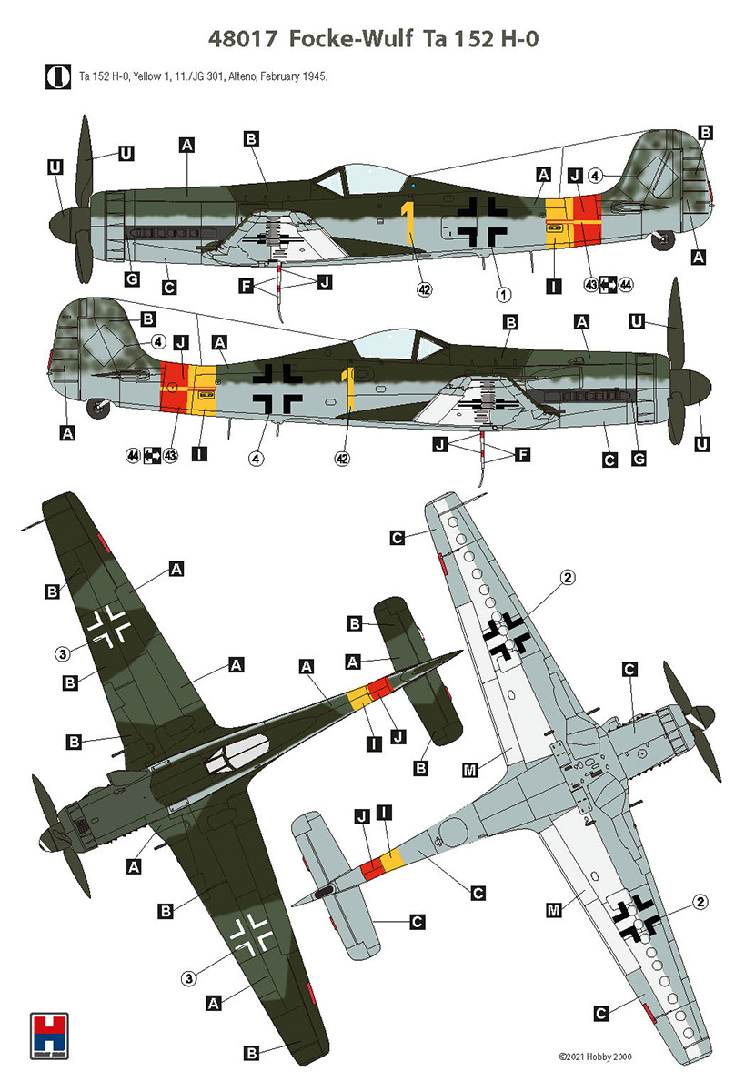 1 48 Focke Wulf Ta 152h 0 Maquettes Avions 1 48