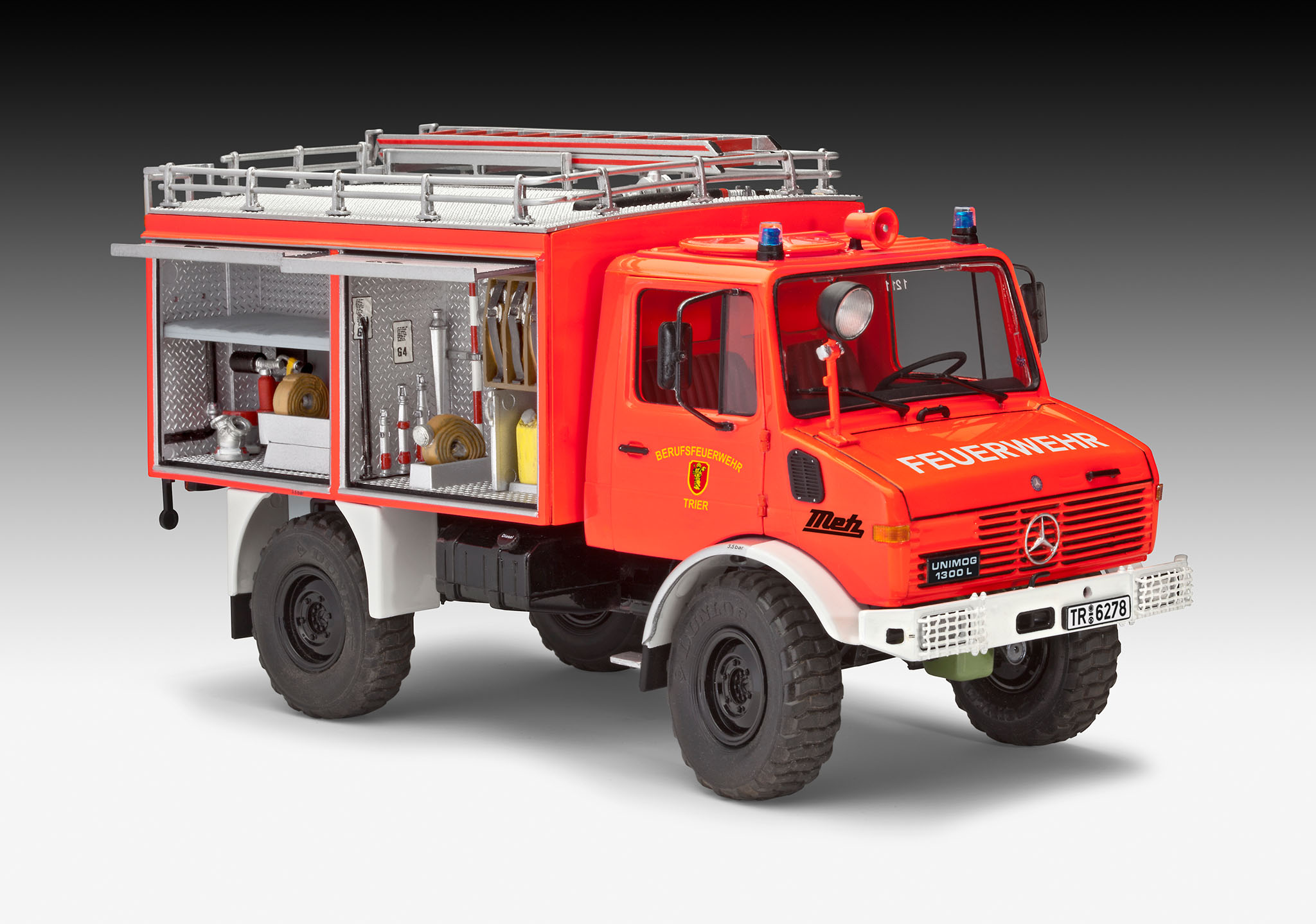 124 Unimog Rw1 Fire Engine 124 Voiture Et Camion Kits 3047