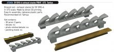 Brassin 1/72 Bf 109G-6 exhaust stacks for Tamiya Brassin 1/72 Bf 109G-6 exhaust stacks for Tamiya