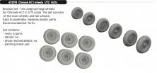 Brassin 1/72 Chinook HC.1 wheels for Airfix Brassin 1/72 Chinook HC.1 wheels for Airfix