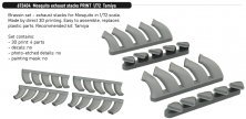 Brassin 1/72 Mosquito exhaust stacks for Tamiya Brassin 1/72 Mosquito exhaust stacks for Tamiya