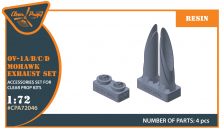 1/72 North-American/Rockwell OV-1 Mohawk exhaust 1/72 North-American/Rockwell OV-1 Mohawk exhaust