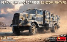 MiniArt 1/35 Porteur de Troupes 4x4 Allemand 3.6-6700A MiniArt 1/35 Porteur de Troupes 4x4 Allemand 3.6-6700A
