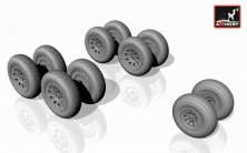 Armory 1/72 Set de roues Antonov An-10/An-12 Armory 1/72 Set de roues Antonov An-10/An-12