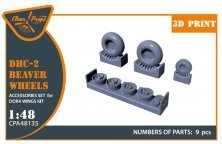 CLEAR PROP 1/48 DHC-2 Beaver Ensemble Roues DORA CLEAR PROP 1/48 DHC-2 Beaver Ensemble Roues DORA