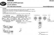 Masque 1/48 Spitfire Mk.IXe BASIC pour Airfix Masque 1/48 Spitfire Mk.IXe BASIC pour Airfix