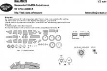Masque 1/72 Messerschmitt Me 410A-1 pour Airfix Masque 1/72 Messerschmitt Me 410A-1 pour Airfix