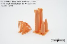 FabScale Studio F-16 Réservoir 600Gal Pylône 1/72 FabScale Studio F-16 Réservoir 600Gal Pylône 1/72