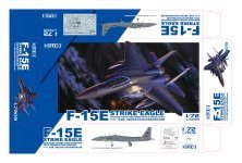 1/72 McDonnell F-15E Strike F-15E USAF with New targeting pod 1/72 McDonnell F-15E Strike F-15E USAF with New targeting pod