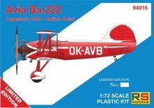 1/72 Avia Ba.222 1 decal v. for Czechoslovakia RP+PE 1/72 Avia Ba.222 1 decal v. for Czechoslovakia RP+PE