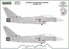 1/72 Austrian Eurofighter Typhoon generic set 1/72 Austrian Eurofighter Typhoon generic set
