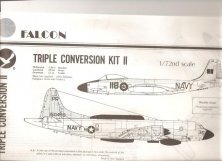 Falcon Vacform 1/72 F2H-3 Banshee, Trader, EP-3E Orion Falcon Vacform 1/72 F2H-3 Banshee, Trader, EP-3E Orion