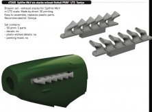 Brassin 1/72 Spitfire Mk.V 6-stacks exhaust fishtail Brassin 1/72 Spitfire Mk.V 6-stacks exhaust fishtail