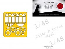1/48 Messerschmitt Bf-109E-7 in & outside mask for Wingsy kit 1/48 Messerschmitt Bf-109E-7 in & outside mask for Wingsy kit