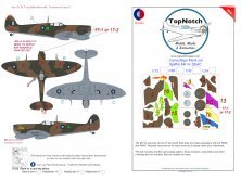 1/24 Supermarine Spitfire Mk.Vc Seac camouflage paint mask 1/24 Supermarine Spitfire Mk.Vc Seac camouflage paint mask