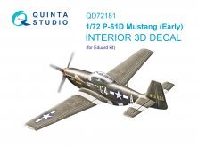 1/72 North-American P-51D Mustang Early coloured Interior 1/72 North-American P-51D Mustang Early coloured Interior