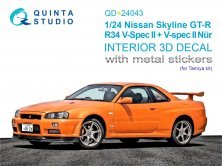 Quinta Studio Nissan Skyline GT-R R34 V-Spec II 1/24 Quinta Studio Nissan Skyline GT-R R34 V-Spec II 1/24