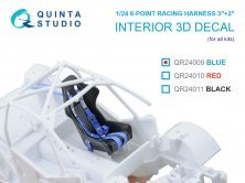 1/24 Sparco 6-point Racing Harness 3+2, blue 1/24 Sparco 6-point Racing Harness 3+2, blue