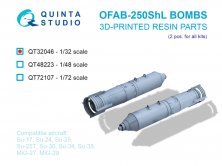 Quinta Studio Bombes OFAB-250ShL 1/32 (2 pcs) Quinta Studio Bombes OFAB-250ShL 1/32 (2 pcs)