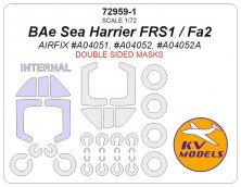 1/72 BAe Sea Harrier FRS1 / FA2 double-sided masks for Airfix 1/72 BAe Sea Harrier FRS1 / FA2 double-sided masks for Airfix