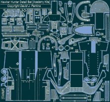 1/48 Hawker Hunter F.6/FGA.9 Detail Set for Academy and Italeri 1/48 Hawker Hunter F.6/FGA.9 Detail Set for Academy and Italeri