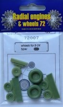 1/72 Consolidated B-24 Liberator wheels (radial) 1/72 Consolidated B-24 Liberator wheels (radial)