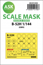 Boeing B-52H double-sided mask for 1/144 Boeing B-52H double-sided mask for 1/144