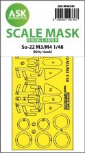 1/48 Sukhoi Su-22M3/M4 wheels and canopy frame paint mask 1/48 Sukhoi Su-22M3/M4 wheels and canopy frame paint mask