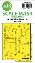 1/48 Sukhoi Su-30MK Flanker-C double-sided express fit mask 1/48 Sukhoi Su-30MK Flanker-C double-sided express fit mask