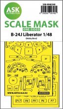 1/48 Consolidated B-24J Liberator one-sided express fit mask 1/48 Consolidated B-24J Liberator one-sided express fit mask