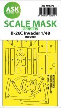 1/48 B-26C Invader one-sided express fit mask for Revell 1/48 B-26C Invader one-sided express fit mask for Revell