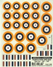 Colorado 1/48 RAF Type A1 Cocardes Insignes Nationaux 45-54 Colorado 1/48 RAF Type A1 Cocardes Insignes Nationaux 45-54