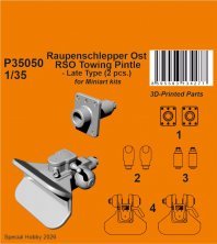 CMK 1/35 Crochet d'attelage RSO Raupenschlepper Ost tardif CMK 1/35 Crochet d'attelage RSO Raupenschlepper Ost tardif