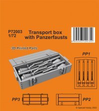 1/72 Transport box with Panzerfausts 1/72 Transport box with Panzerfausts