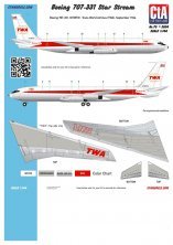1/144 Boeing 707-331, N765TW, Trans World Airlines TWA 1/144 Boeing 707-331, N765TW, Trans World Airlines TWA