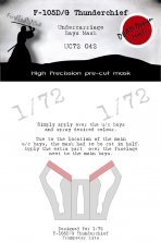 1/72 F-105 Thunderchief Undercarriage Bay Masks for Trumpeter 1/72 F-105 Thunderchief Undercarriage Bay Masks for Trumpeter