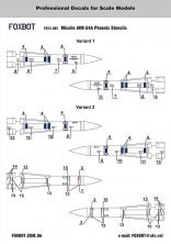 1/72 Missile AIM-54A Phoenix Stencils 1/72 Missile AIM-54A Phoenix Stencils