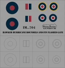 1/72 Hawker Hurricane roundels and fin flashes-LATE 1/72 Hawker Hurricane roundels and fin flashes-LATE