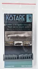 1/32 Supermarine Spitfire Mk.Ia exhaust Mid/Late for Kotare 1/32 Supermarine Spitfire Mk.Ia exhaust Mid/Late for Kotare