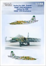 Décalques 1/144 Sukhoi Su-25 CSIAF 1992 Bratislava Décalques 1/144 Sukhoi Su-25 CSIAF 1992 Bratislava