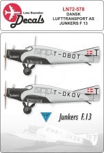 1/72 Dansk Lufttransport Junkers F.13 with masks 1/72 Dansk Lufttransport Junkers F.13 with masks