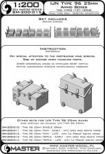 Master 1/200 Boîtes Munitions Type 96 25mm IJN 24pcs Master 1/200 Boîtes Munitions Type 96 25mm IJN 24pcs