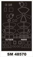 mask for ICM Martin B-26B Marauder 1/48 mask for ICM Martin B-26B Marauder 1/48