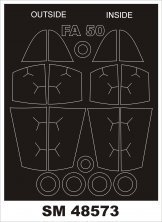 1/48 Kai FA-5 masks inside and outside for Academy 1/48 Kai FA-5 masks inside and outside for Academy